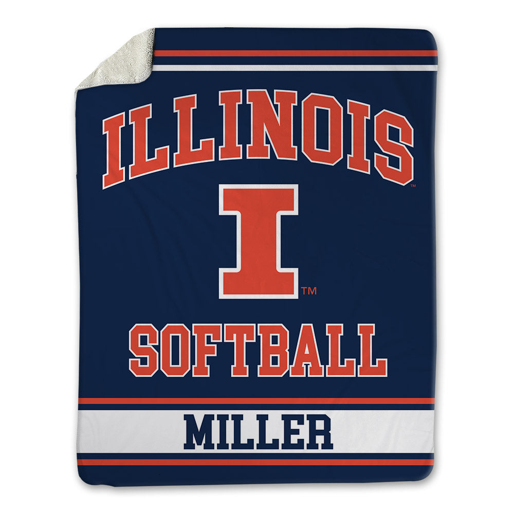 Illinois - NCAA Softball : Alaina Miller - Blanket-0