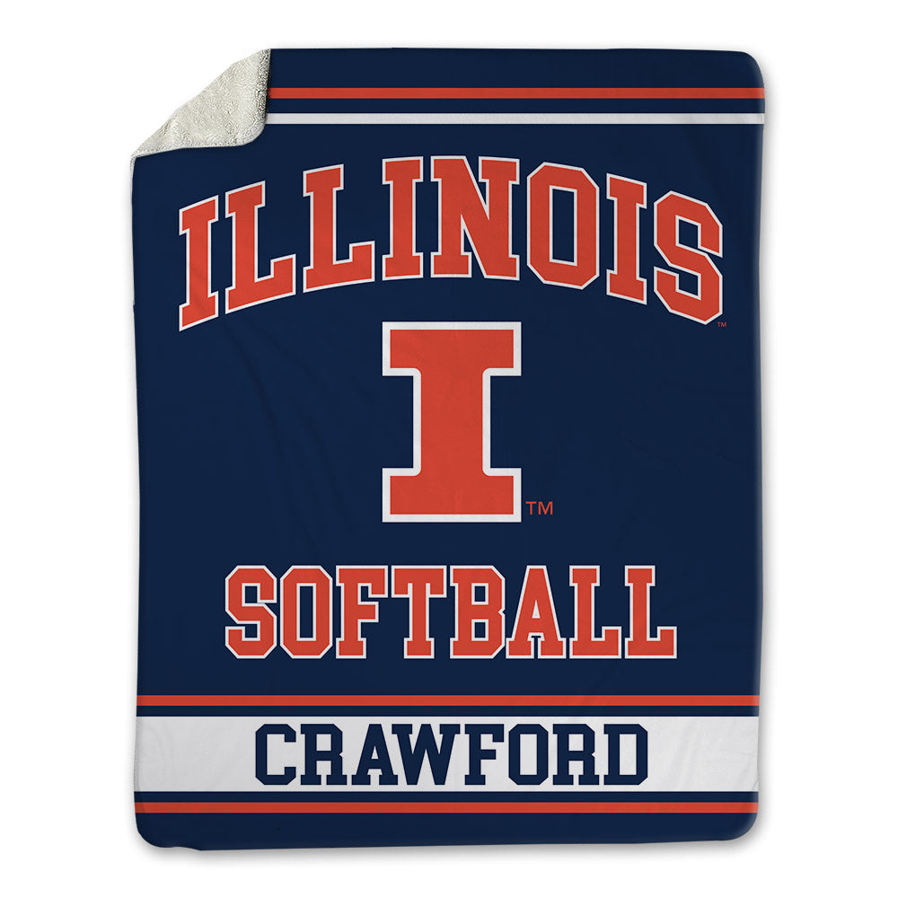 Illinois - NCAA Softball : Christina Crawford - Blanket-0