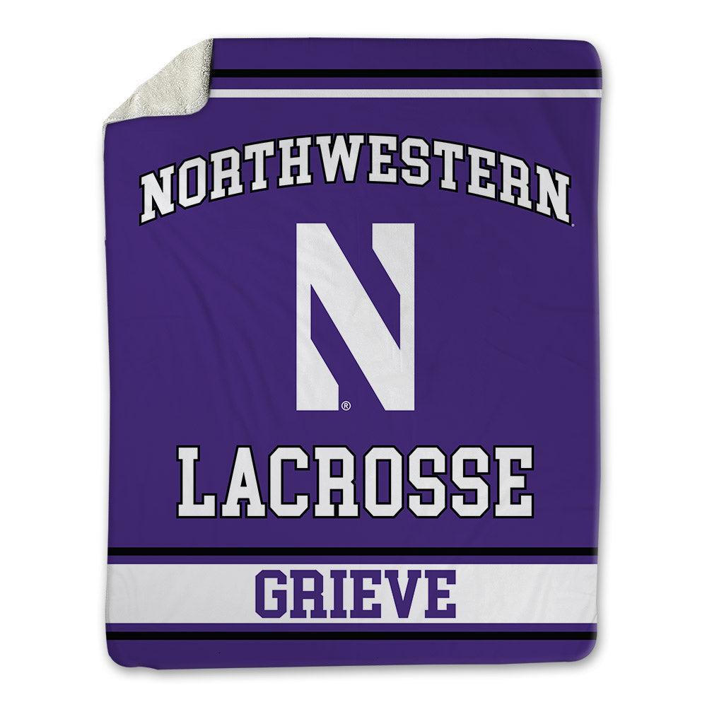 Northwestern - NCAA Women's Lacrosse : Camille Grieve - Blanket-0
