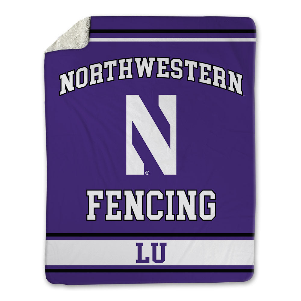Northwestern - NCAA Women's Fencing : Amy Lu - Blanket-0