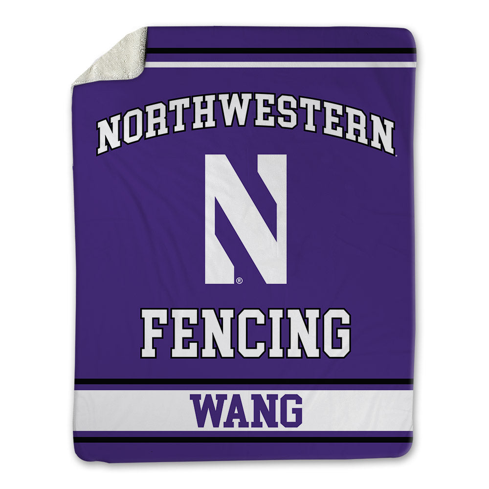 Northwestern - NCAA Women's Fencing : Karen Wang - Blanket-0