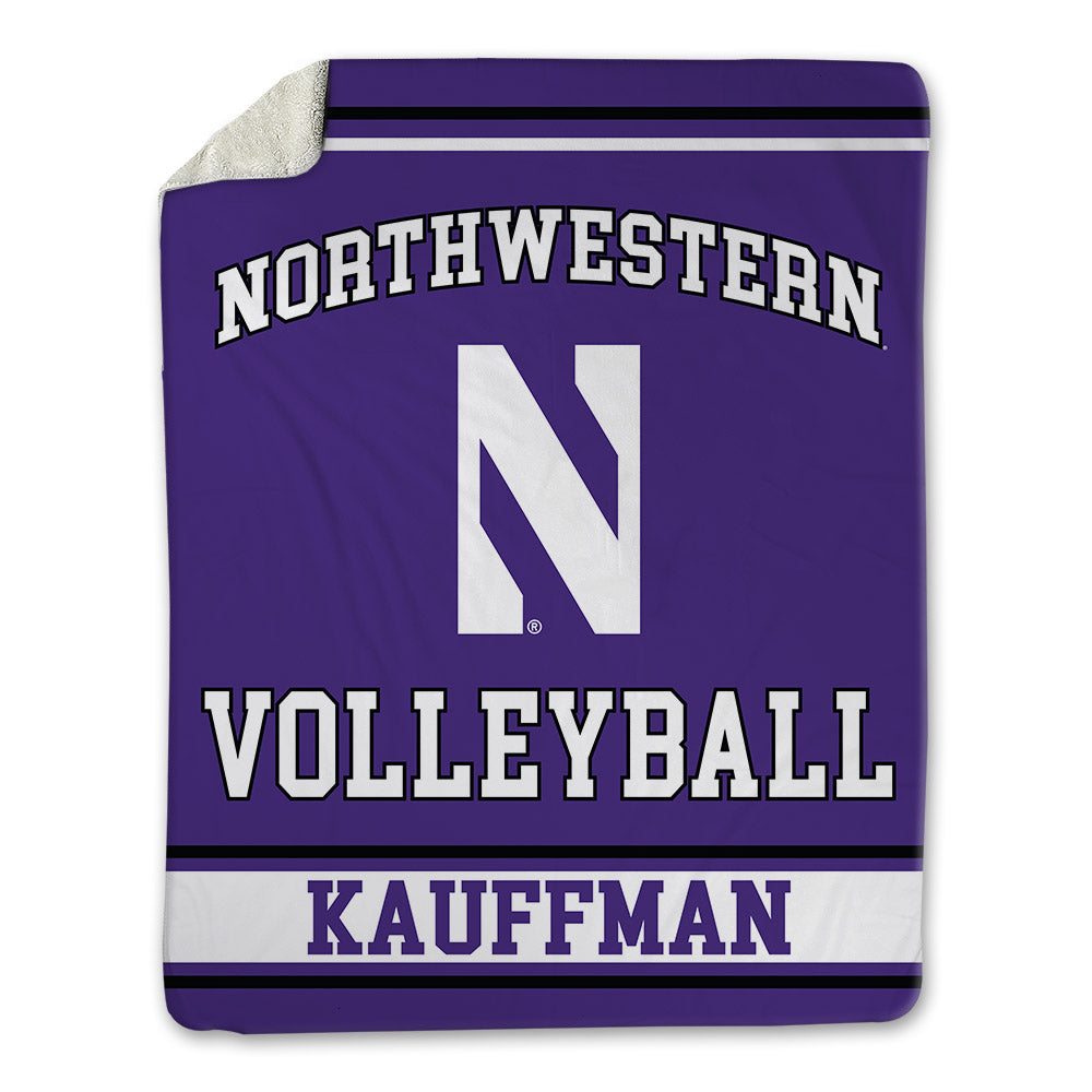 Northwestern - NCAA Women's Volleyball : Kayla Kauffman - Blanket-0