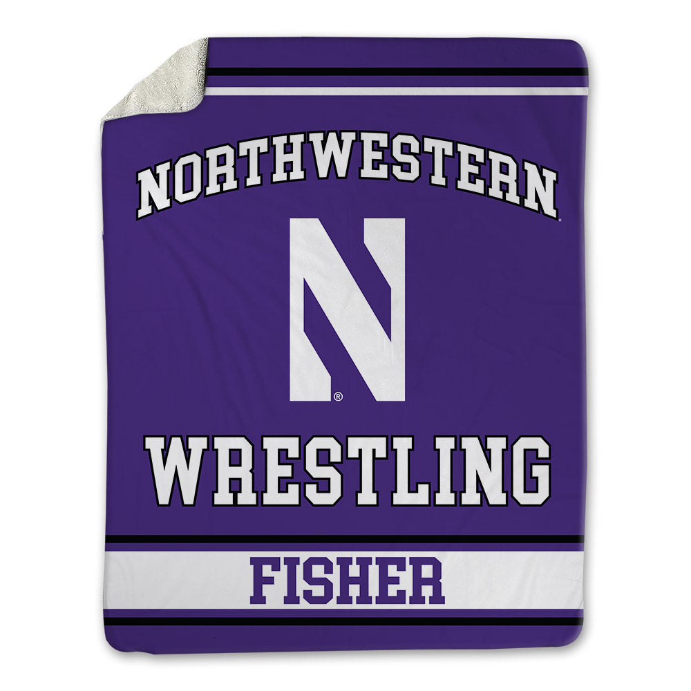Northwestern - NCAA Wrestling : Troy Fisher - Blanket-0