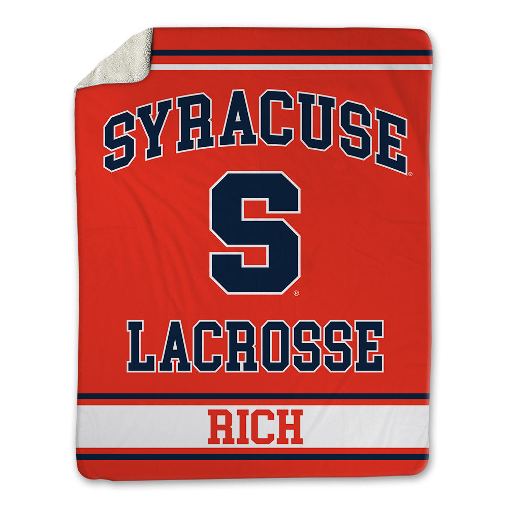 Syracuse - NCAA Women's Lacrosse : Mackenzie Rich - Blanket-0
