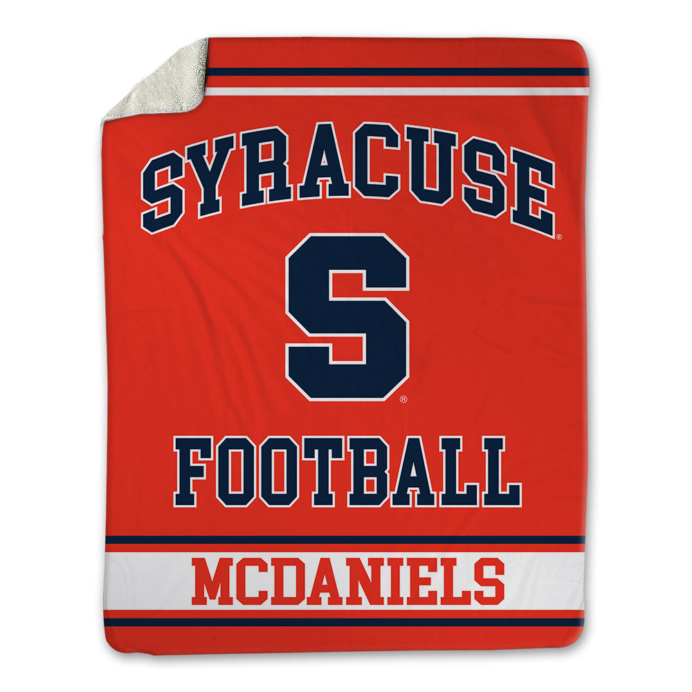 Syracuse - NCAA Football : Ibn McDaniels - Blanket-0