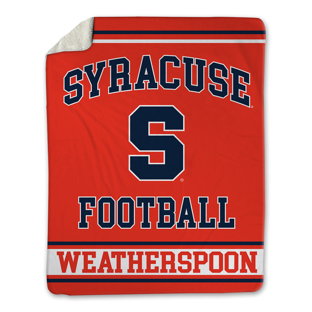 Syracuse - NCAA Football : Dametrius Weatherspoon - Blanket-0