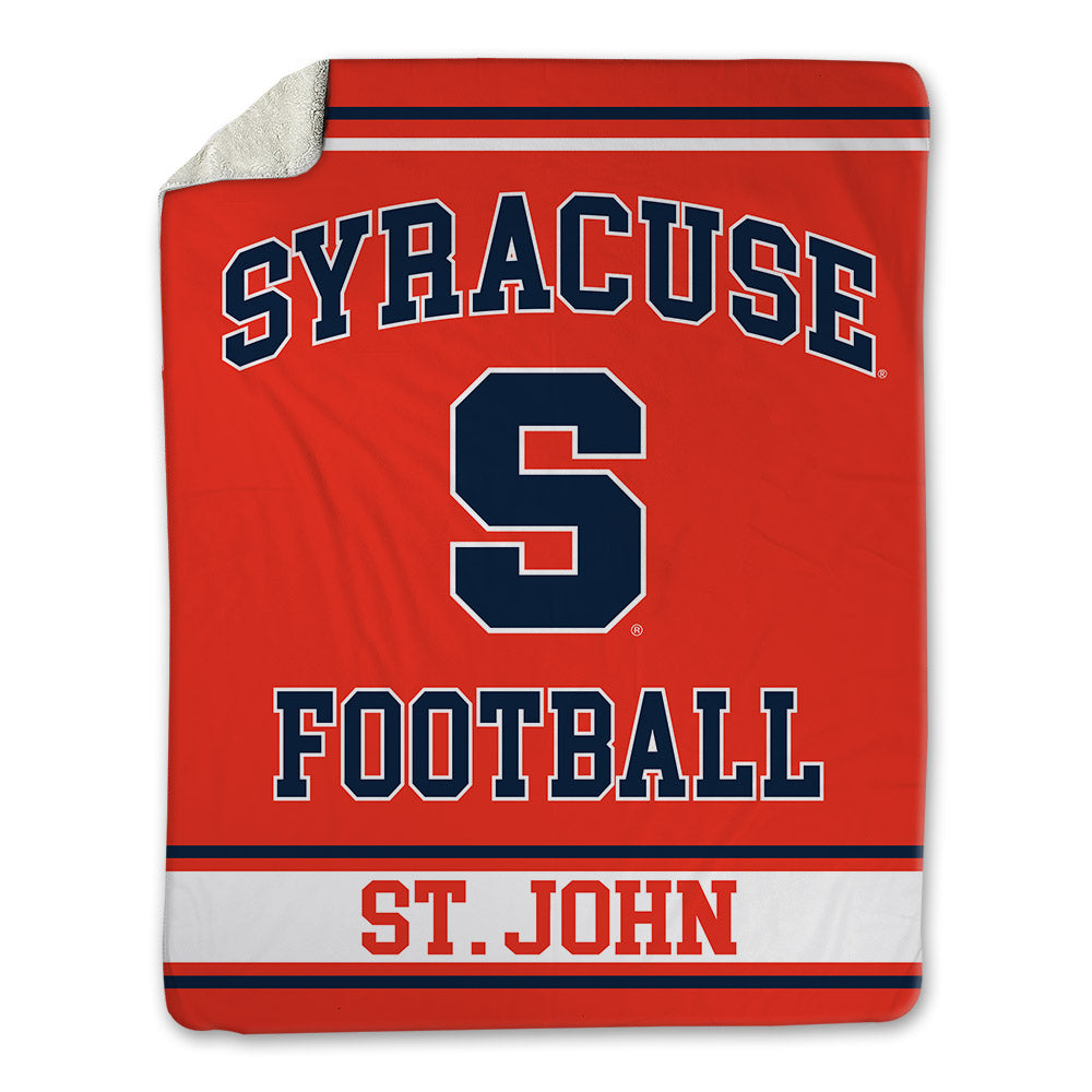 Syracuse - NCAA Football : Garvin St. John - Blanket-0