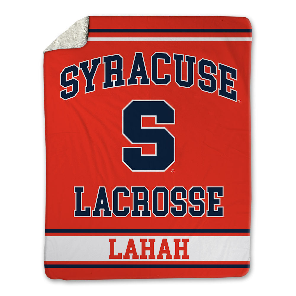 Syracuse - NCAA Women's Lacrosse : Izzy Lahah - Blanket-0