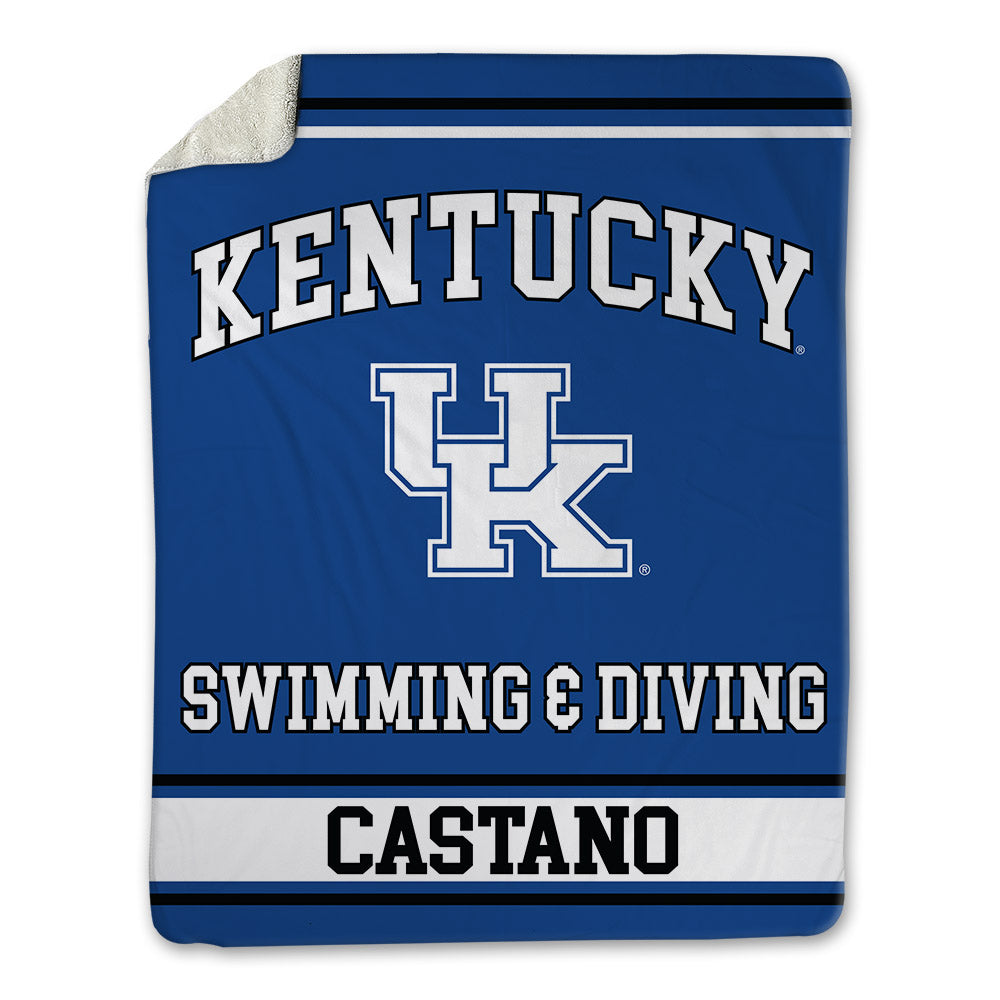 Kentucky - NCAA Men's Swimming & Diving : Nathan Castano - Blanket-0