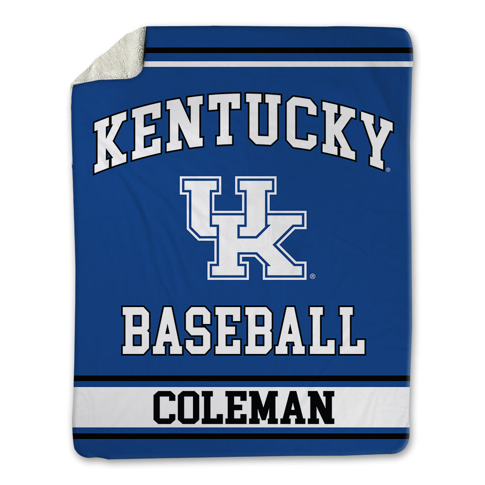 Kentucky - NCAA Baseball : William Coleman - Blanket-0