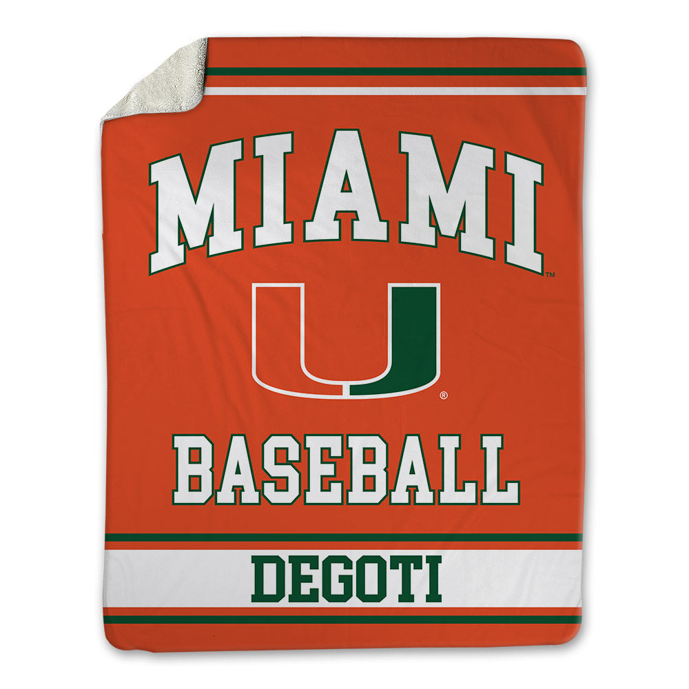 Miami - NCAA Baseball : Brandon DeGoti - Blanket-0