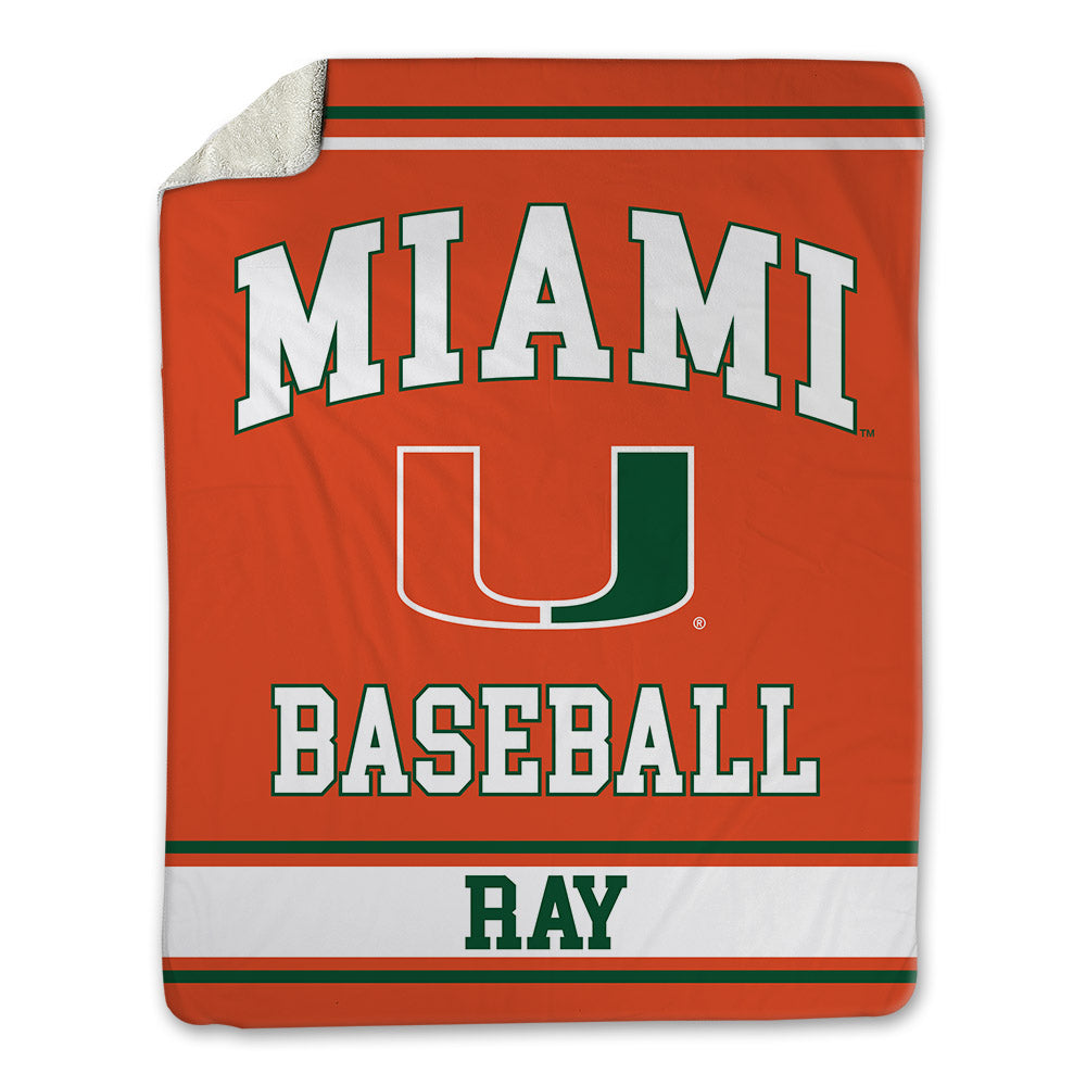 Miami - NCAA Baseball : Aidan Ray - Blanket-0