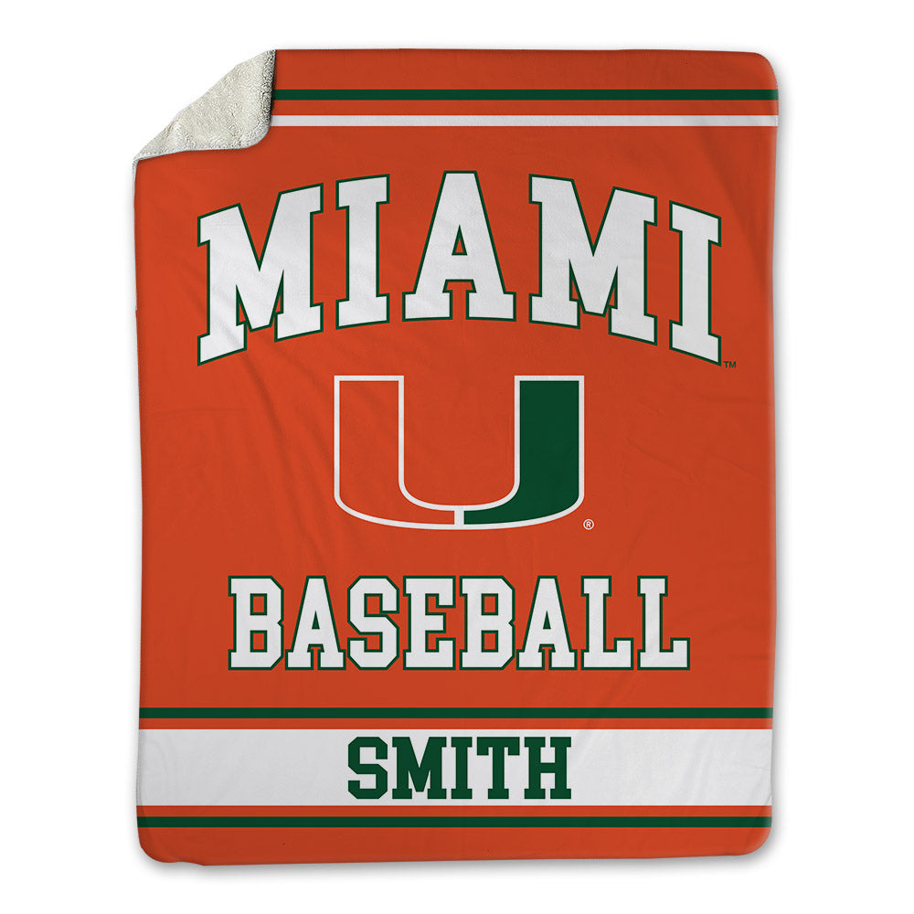Miami - NCAA Baseball : Will Smith - Blanket-0