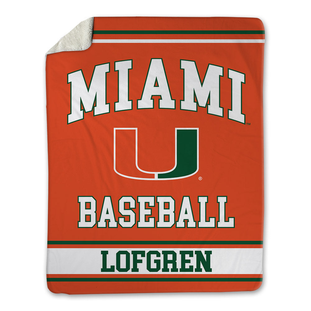 Miami - NCAA Baseball : Brixton Lofgren - Blanket-0
