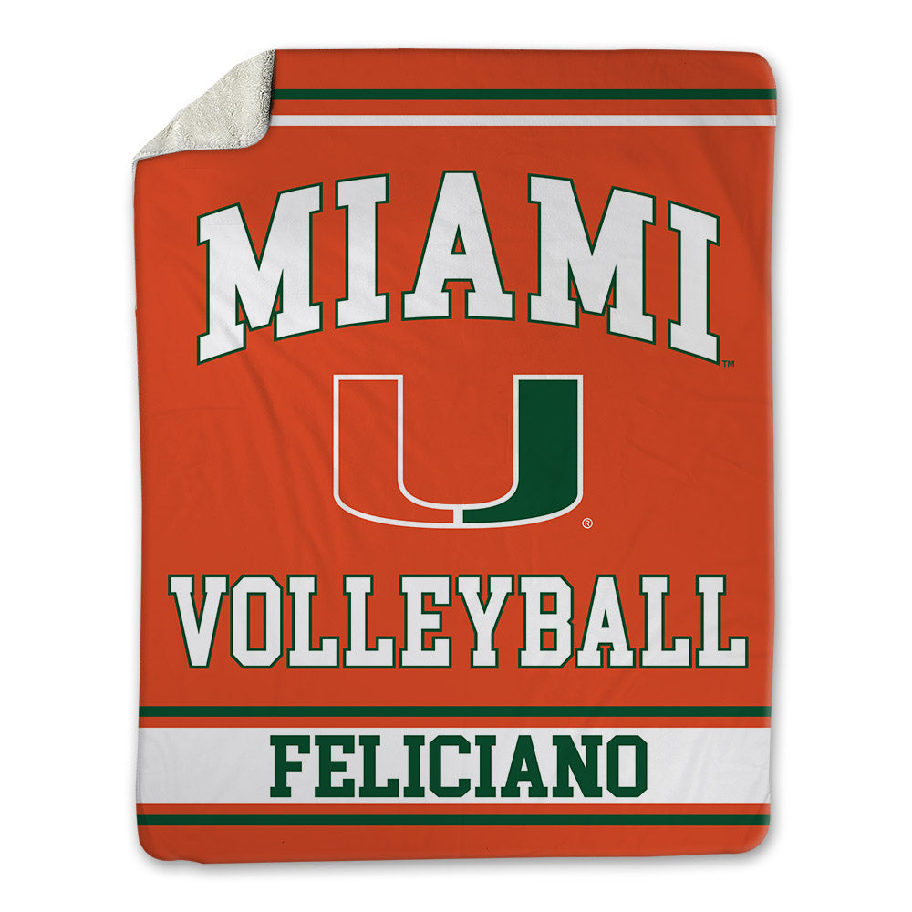 Miami - NCAA Women's Volleyball : Naylani Feliciano - Blanket-0