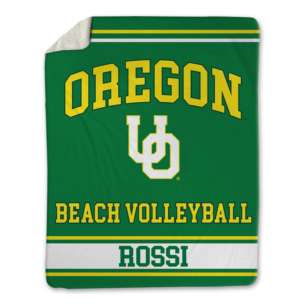 Oregon - NCAA Beach Volleyball : Liz Rossi - Blanket-0