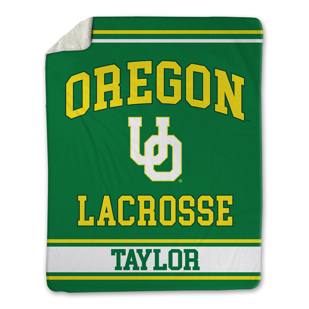 Oregon - NCAA Women's Lacrosse : Riley Taylor - Blanket-0