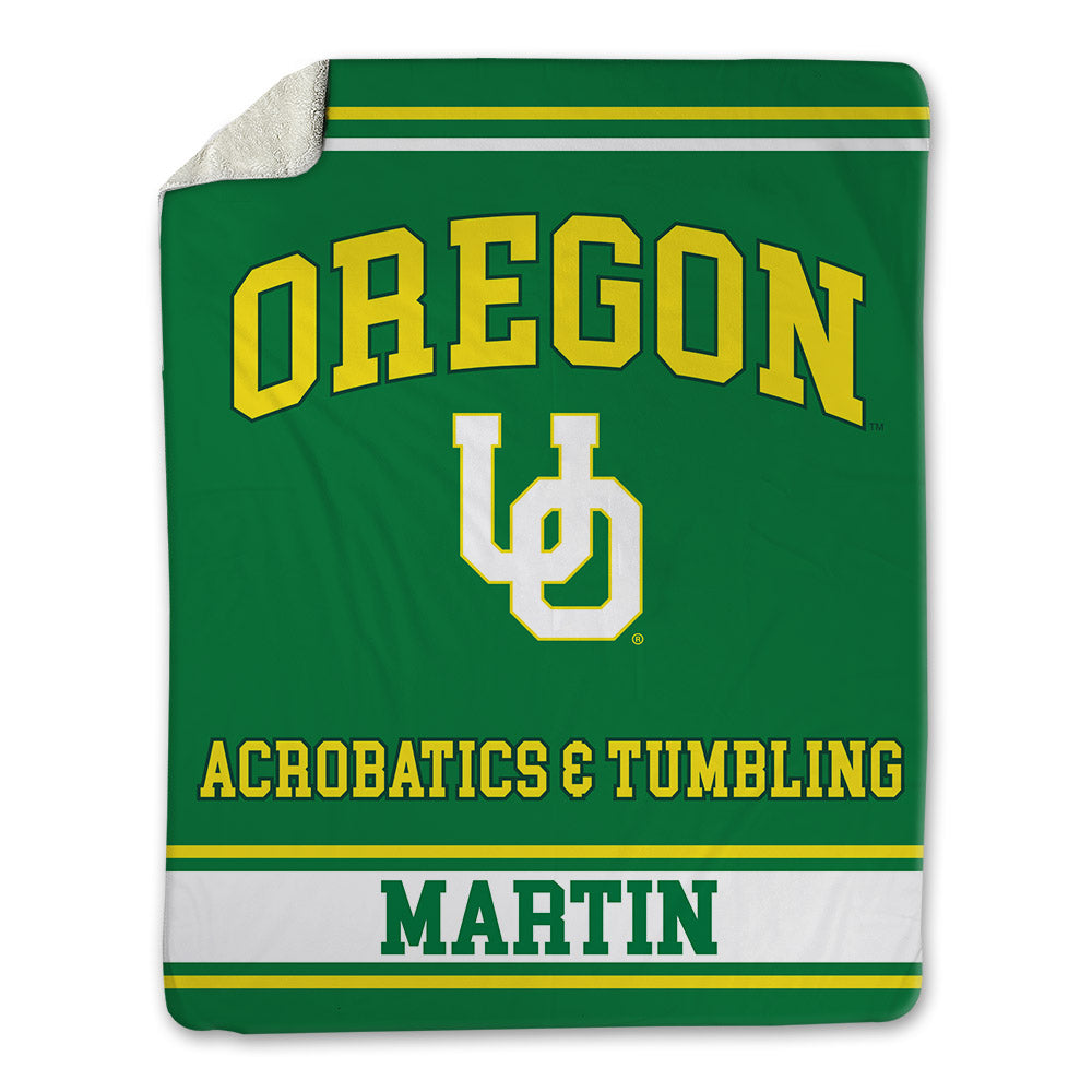 Oregon - NCAA Acrobatics & Tumbling : Angelica Martin - Blanket-0