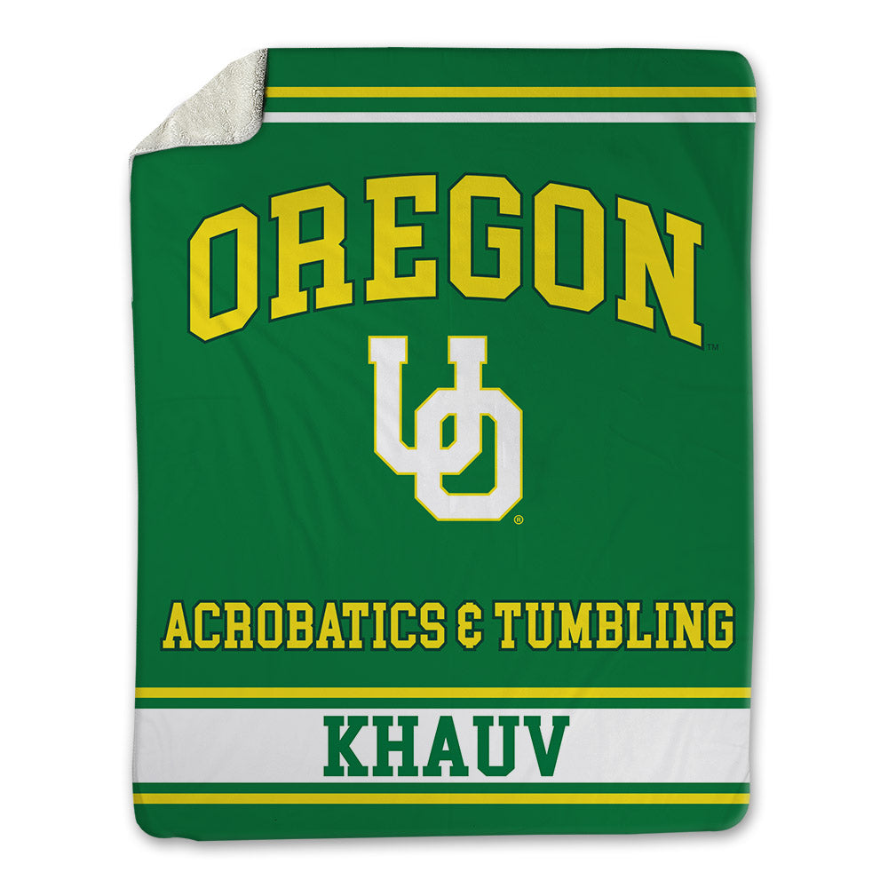 Oregon - NCAA Acrobatics & Tumbling : Maya Khauv - Blanket-0