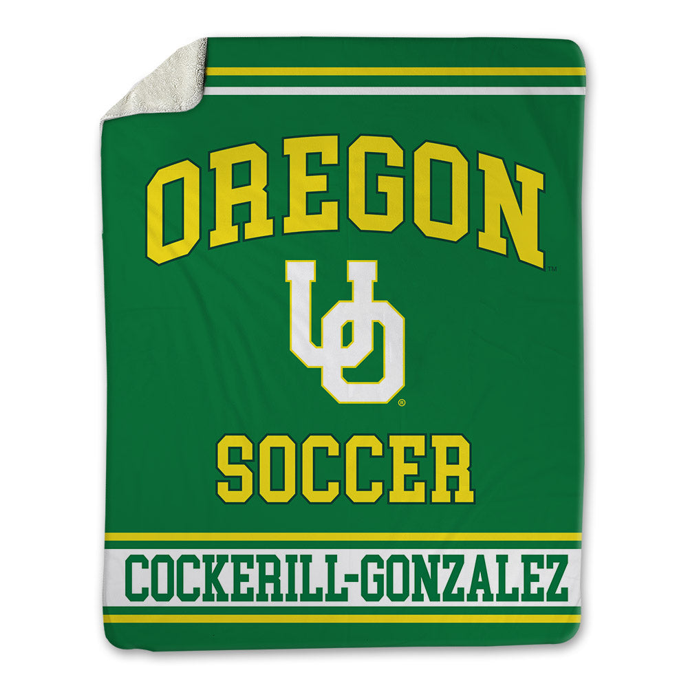 Oregon - NCAA Women's Soccer : Alexis Cockerill-Gonzalez - Blanket-0