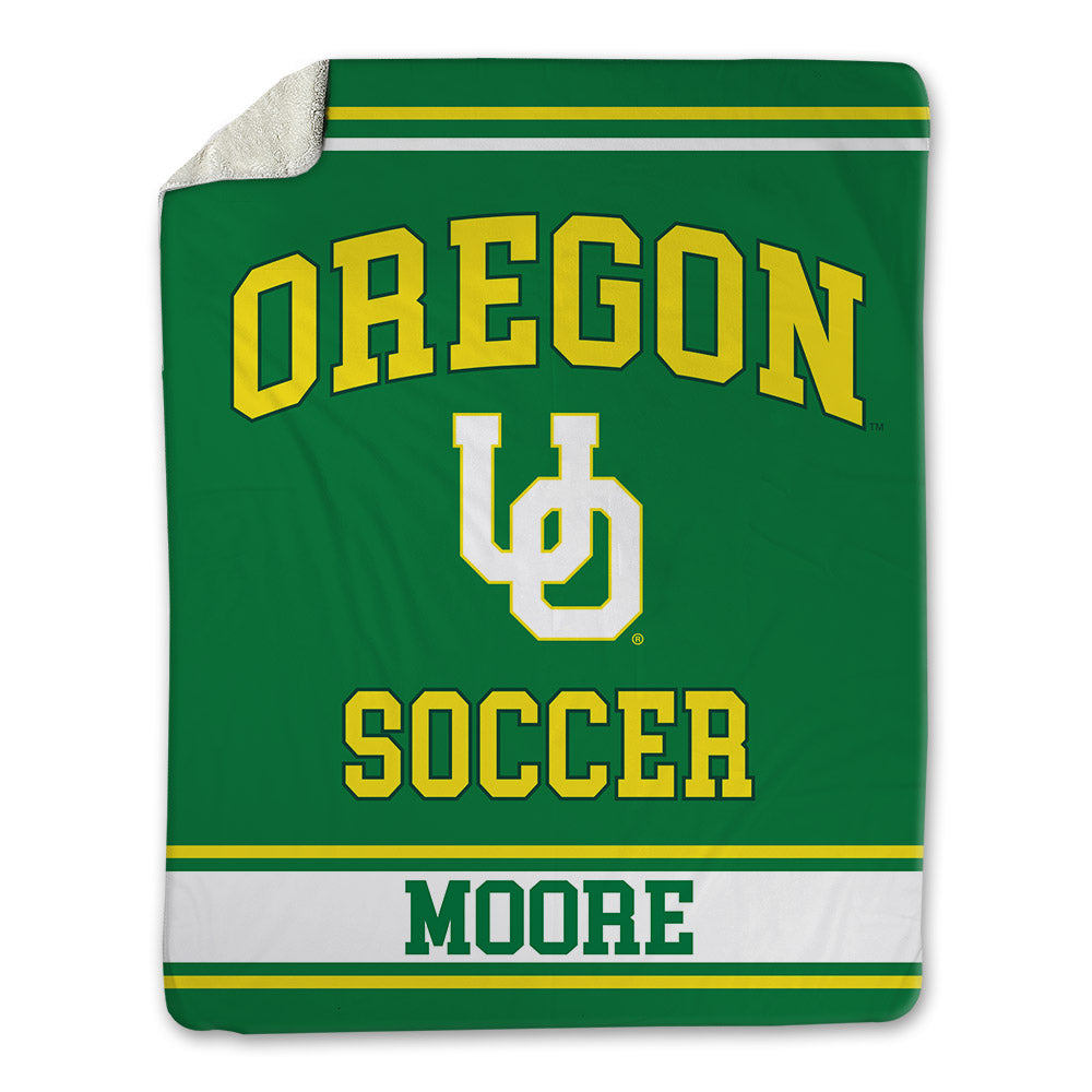 Oregon - NCAA Women's Soccer : Livvy Moore - Blanket-0