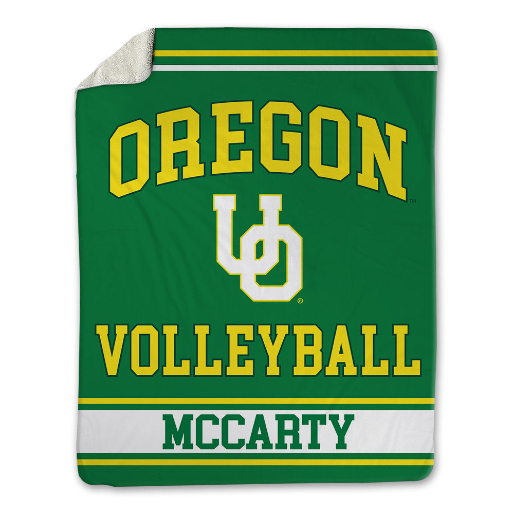 Oregon - NCAA Women's Volleyball : Jillian McCarty - Blanket-0