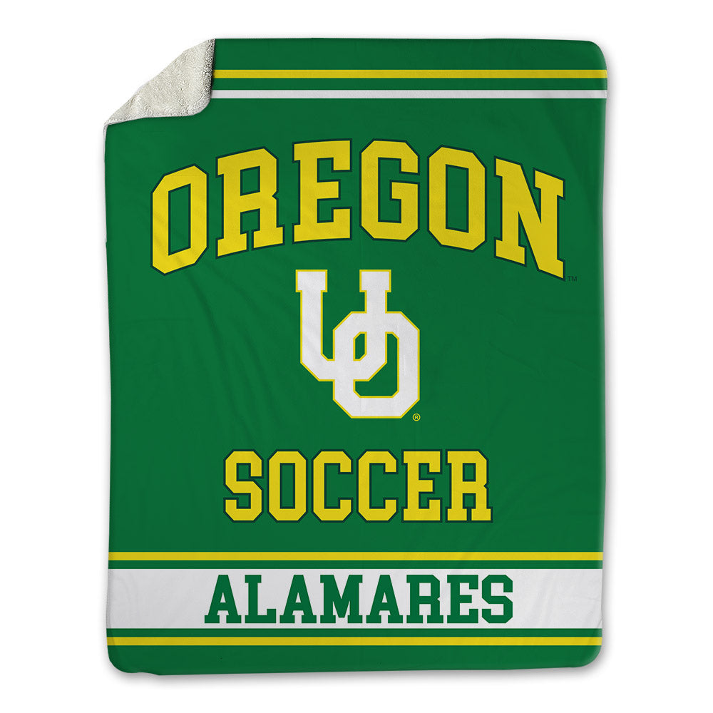 Oregon - NCAA Women's Soccer : Miya Alamares - Blanket-0