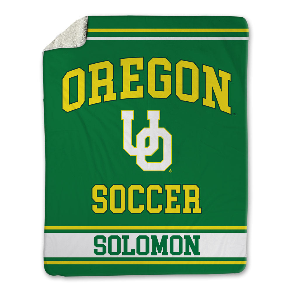Oregon - NCAA Women's Soccer : Anna Solomon - Blanket-0