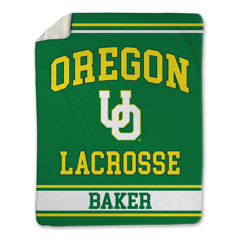 Oregon - NCAA Women's Lacrosse : Hazel Baker - Blanket-0