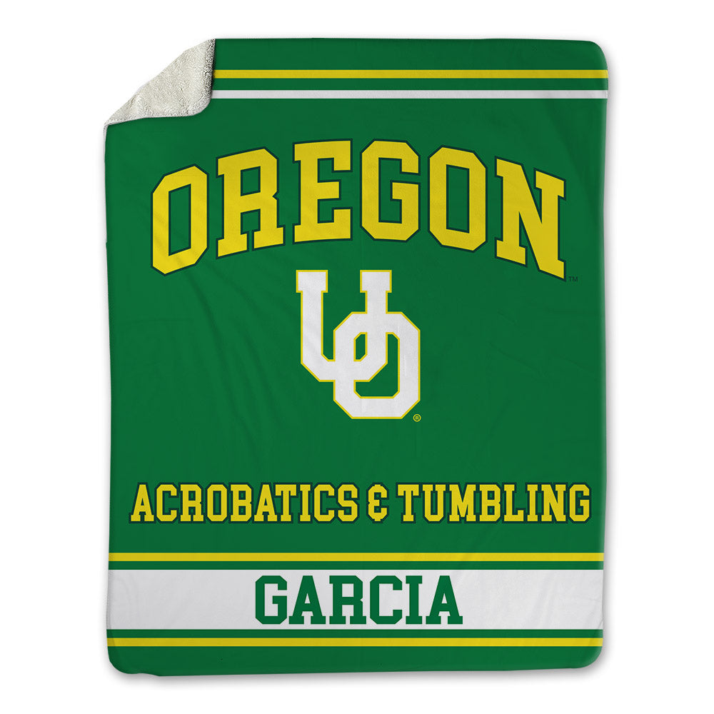 Oregon - NCAA Acrobatics & Tumbling : Carly Garcia - Blanket-0