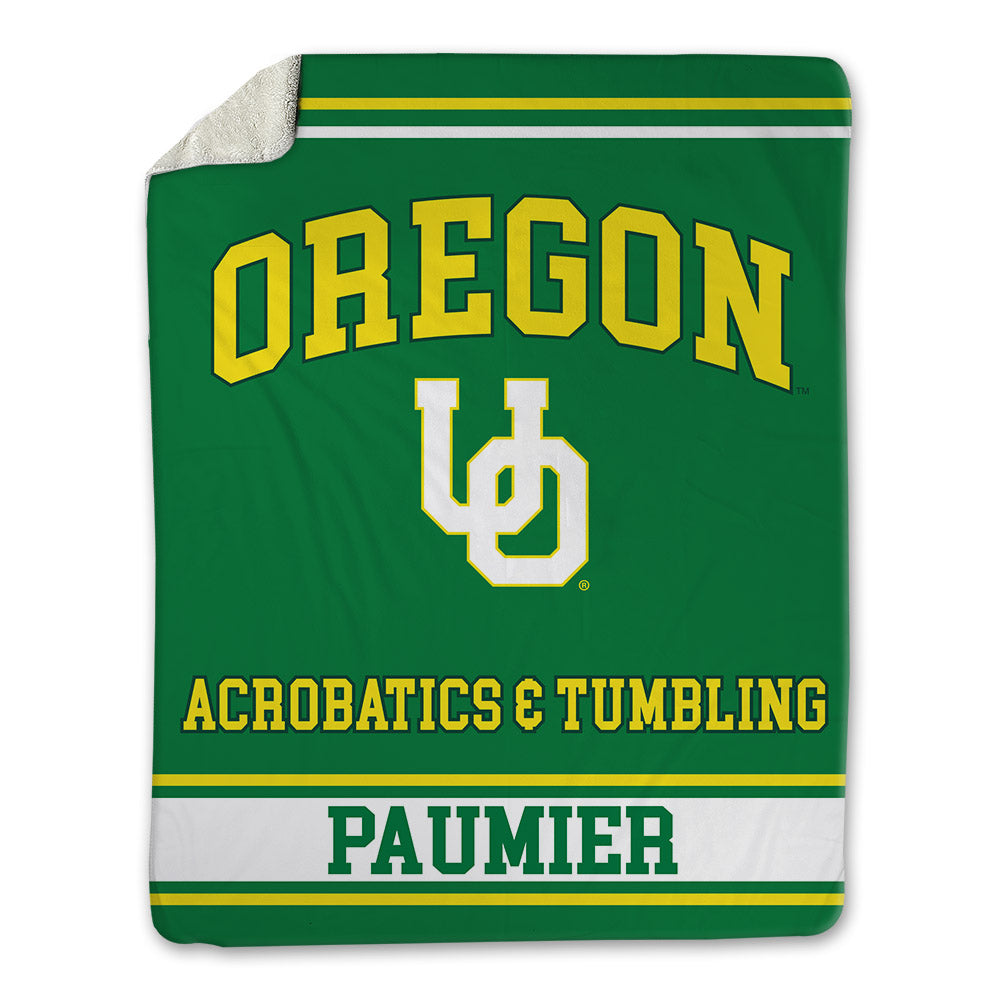 Oregon - NCAA Acrobatics & Tumbling : Lilly Paumier - Blanket-0