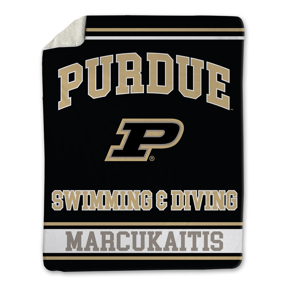 Purdue - NCAA Women's Swimming & Diving : Abby Marcukaitis - Blanket-0