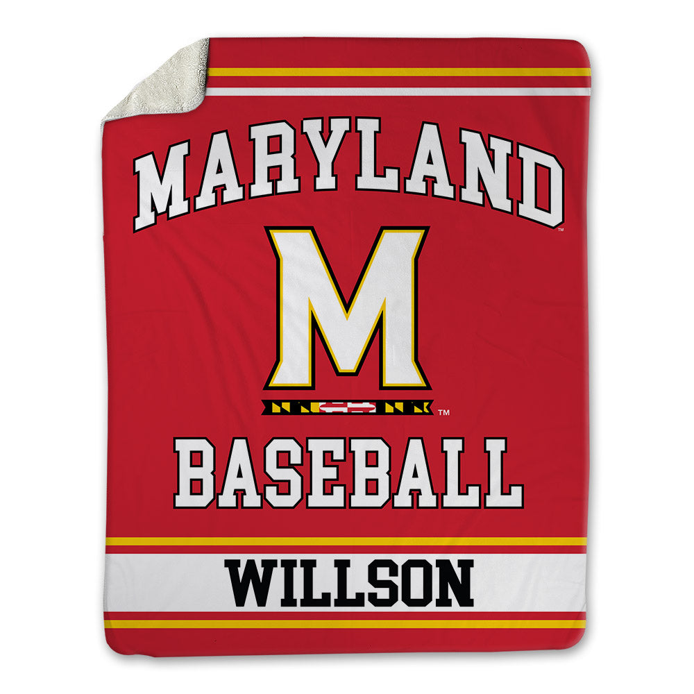 Maryland - NCAA Baseball : Liam Willson - Blanket-0