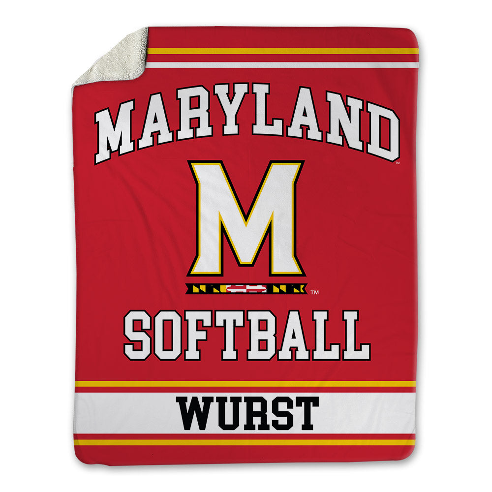 Maryland - NCAA Softball : Aubrey Wurst - Blanket-0