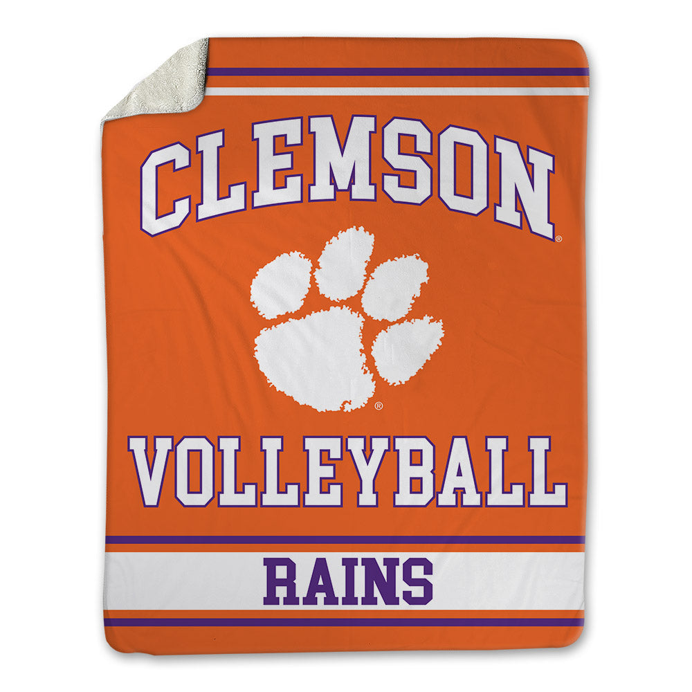 Clemson - NCAA Women's Volleyball : Addisen Rains - Blanket-0