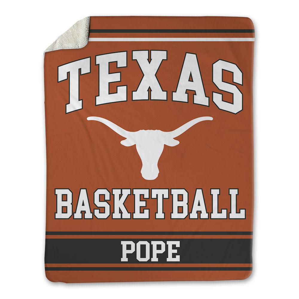 Texas - NCAA Men's Basketball : Jordan Pope - Blanket-0