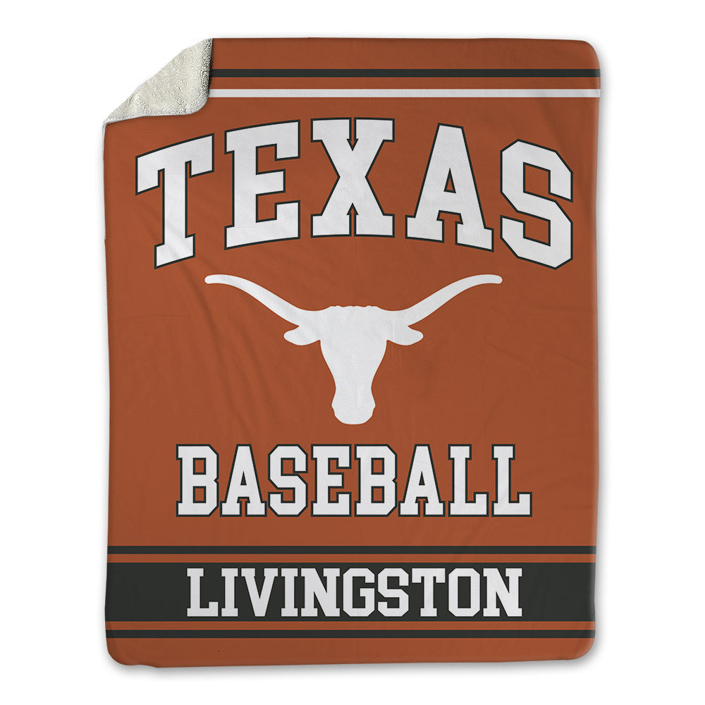 Texas - NCAA Baseball : Josh Livingston - Blanket-0