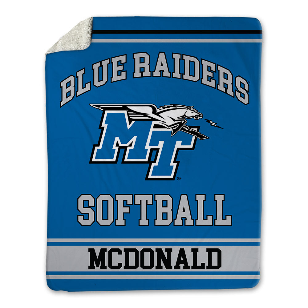 MTSU - NCAA Softball : Lucie McDonald - Blanket-0