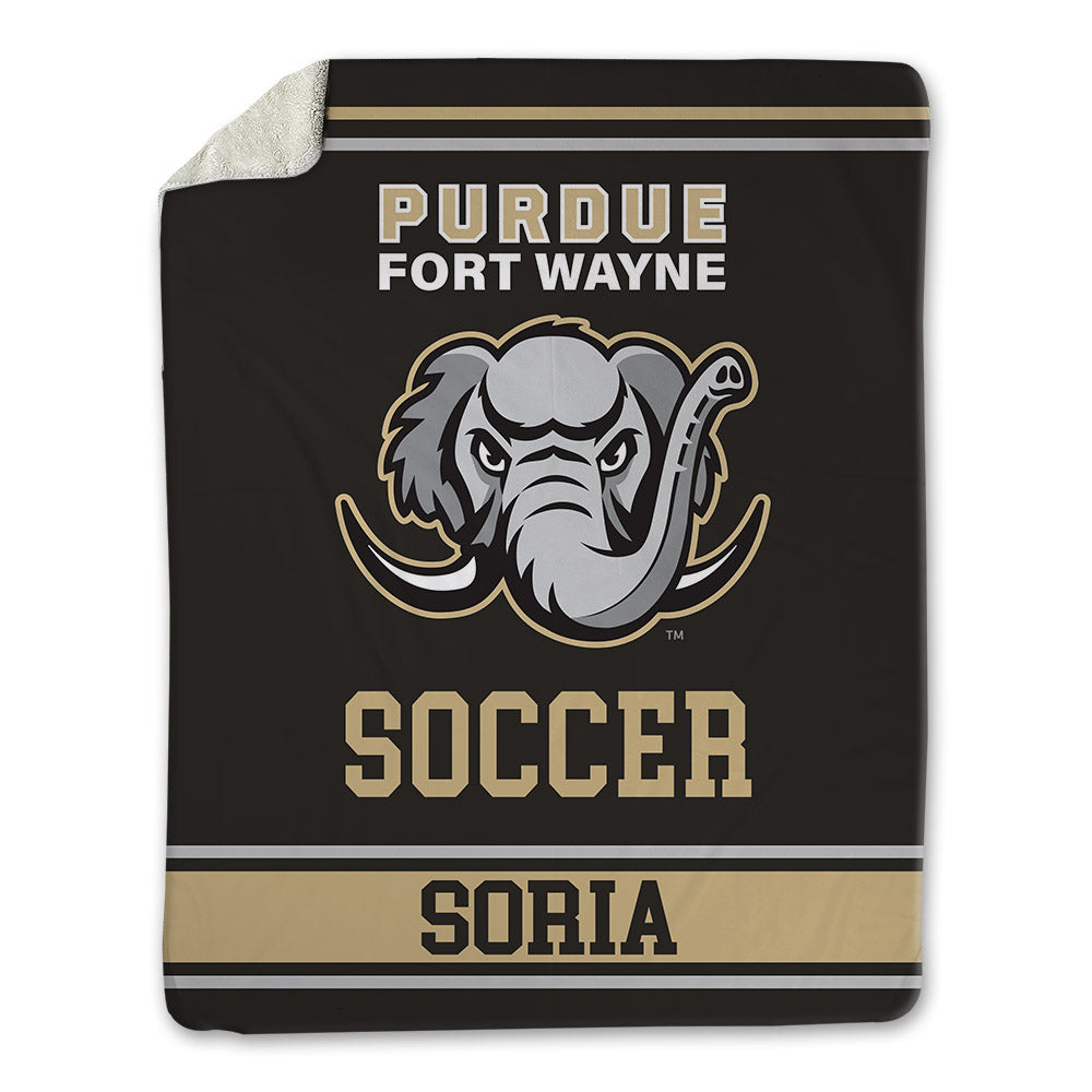 PFW - NCAA Men's Soccer : Marcos Soria - Blanket-0
