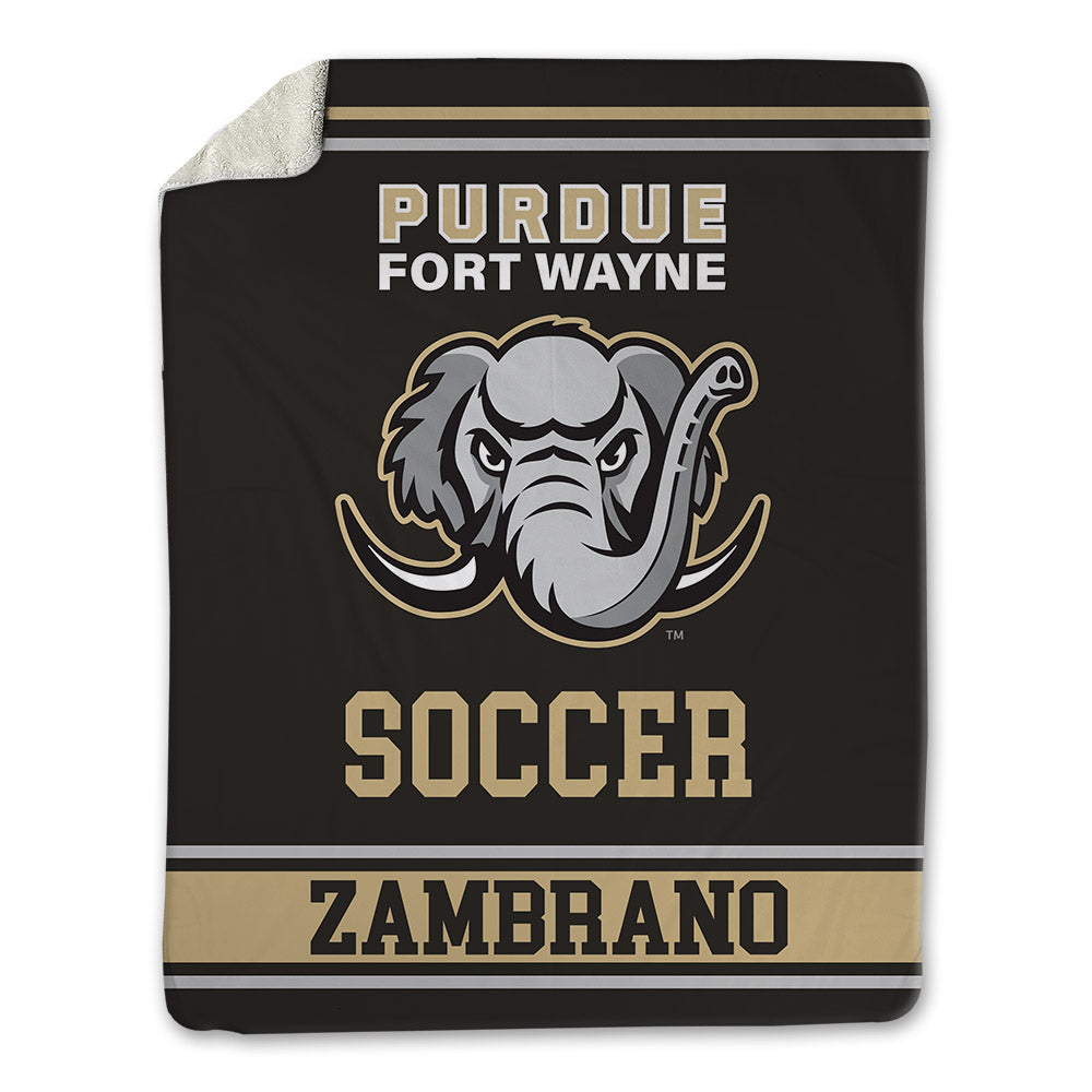 PFW - NCAA Men's Soccer : Julian Zambrano - Blanket-0