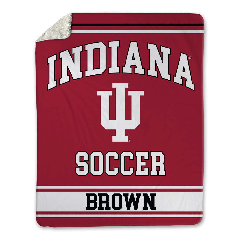 Indiana - NCAA Men's Soccer : Holden Brown - Blanket-0