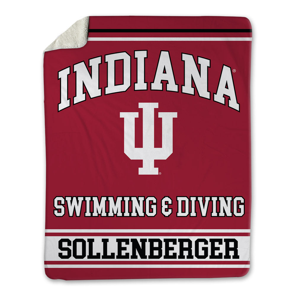 Indiana - NCAA Men's Swimming & Diving : Joshua Sollenberger - Blanket-0