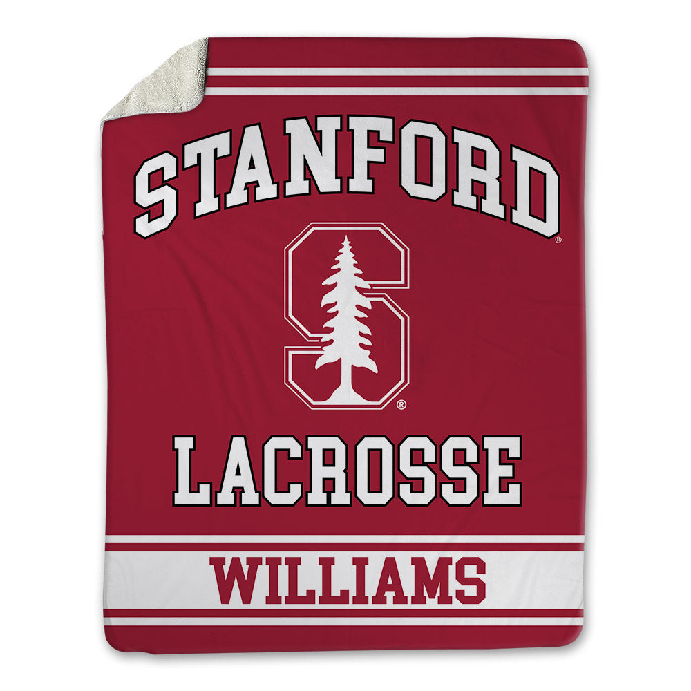 Stanford - NCAA Women's Lacrosse : Peep Williams - Blanket-0