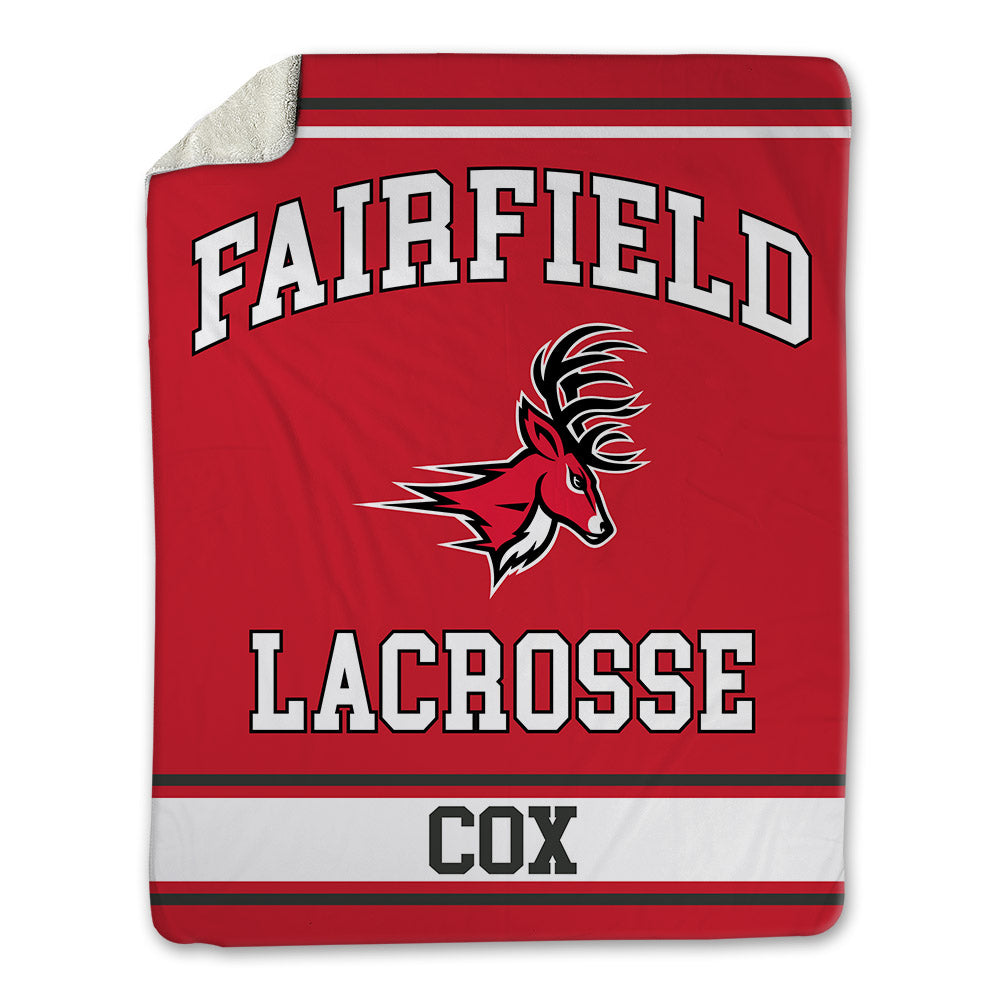 Fairfield - NCAA Men's Lacrosse : Jack Cox - Blanket-0