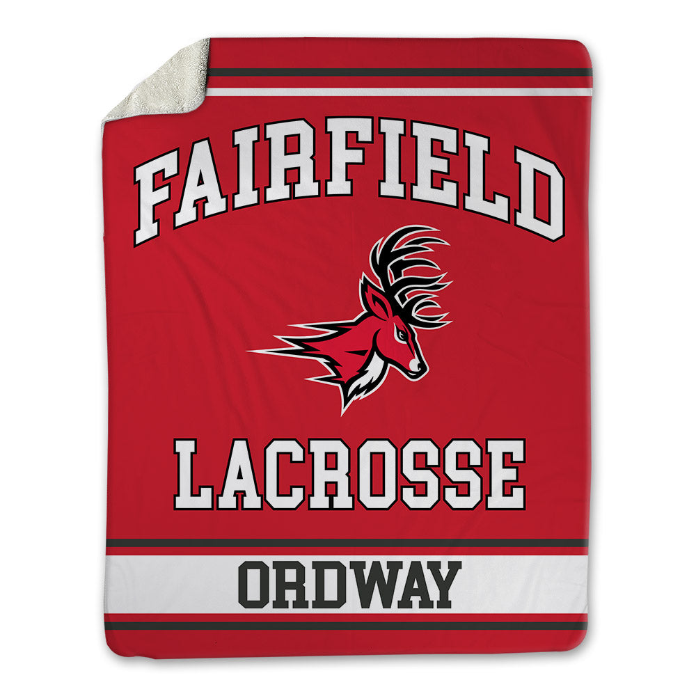 Fairfield - NCAA Men's Lacrosse : Trey Ordway - Blanket-0