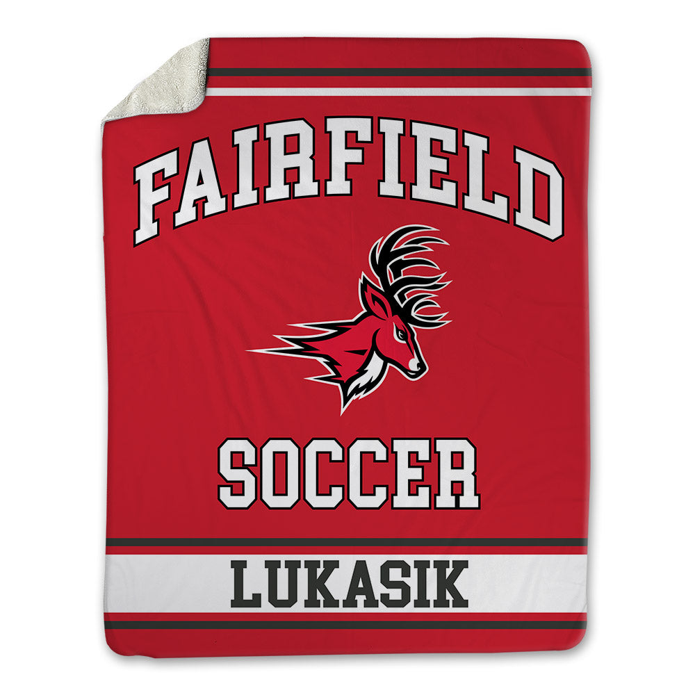 Fairfield - NCAA Women's Soccer : Kayleigh Lukasik - Blanket-0
