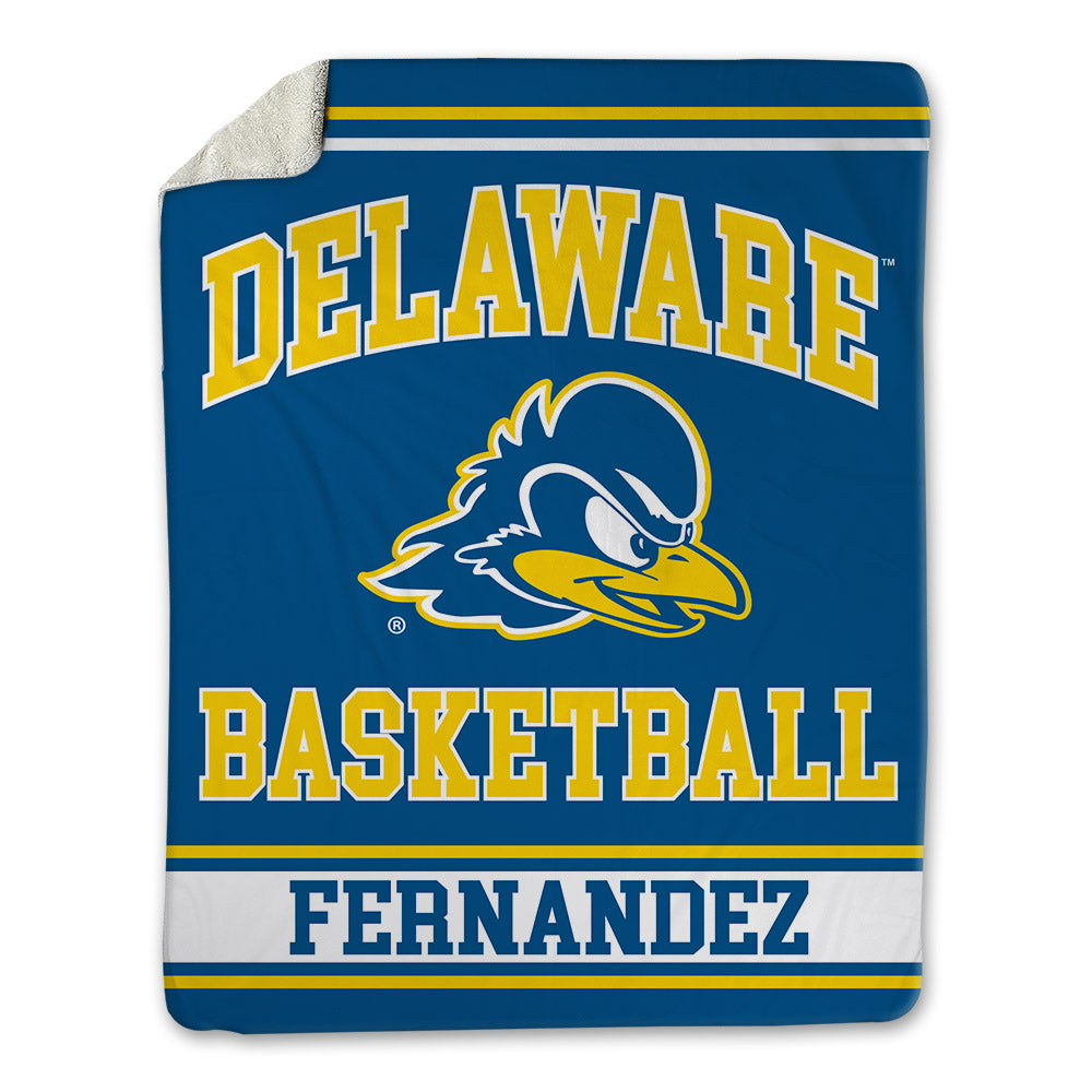 Delaware - NCAA Men's Basketball : Justyn Fernandez - Blanket-0