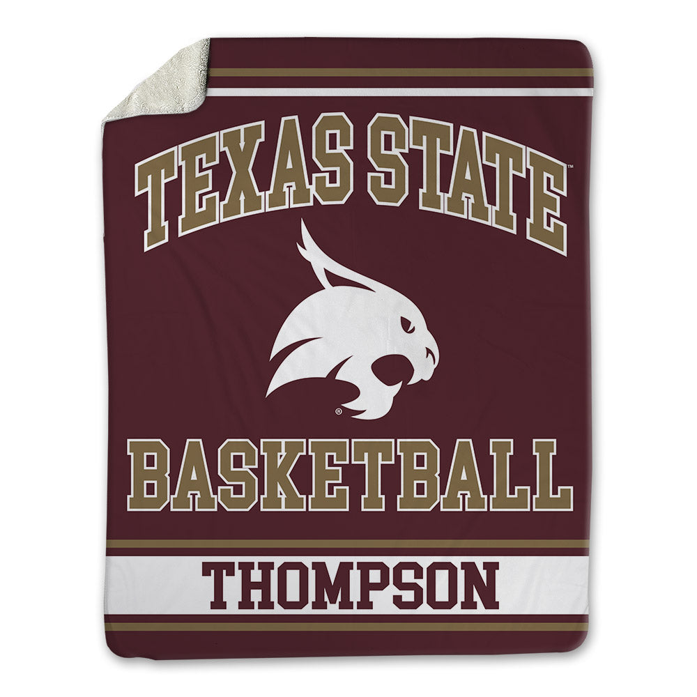 Texas State - NCAA Men's Basketball : Deke Thompson - Blanket-0