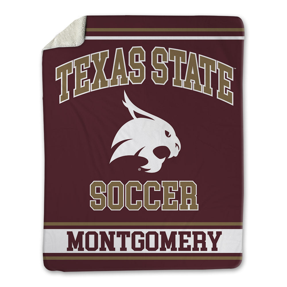 Texas State - NCAA Women's Soccer : Alexis Montgomery - Blanket-0