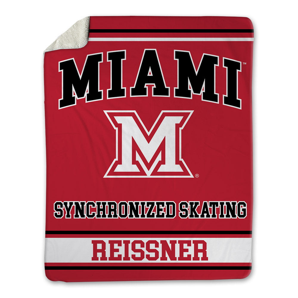 Miami of Ohio - NCAA Women's Synchronized Skating : Ellie Reissner - Blanket-0